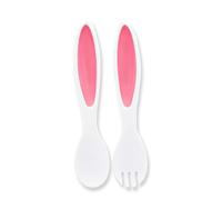 Winkee - Set di Utensili per Insalata a Forma di Orecchie di Coniglio | Utensili per Insalata Carini in plastica | Set di Posate per Insalata con Orecchie di Coniglio | Regalo di Pasqua