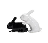 Winkee - Shaker per sale e pepe | Il dolce spargitore per spezie effetto coniglietto | saliera e pepe in ceramica | decorazione per cucina | regalo per Natale, anniversario di matrimonio, compleanno