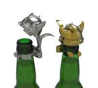 Winkee - Viking Helmet Bottle Stopper Set - 2 Inches NUOVO