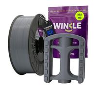 WINKLE Filamento ASA Grigio Cenere | Filamento Stampante 3D | Filamento ASA 1,75 mm 1 kg | ASA Grigio | Compatibile con la maggior parte delle stampanti 3D | Precisione Dimensionale | Resistente |