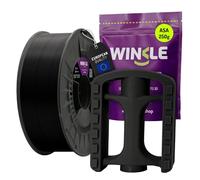 WINKLE Filamento ASA 1.75mm Nero Corvino, Bobina da 250g, Filamento per Stampante 3D FDM, Precisione Dimensionale +/- 0.05mm, Resistente a Raggi UV e Calore, Parti Meccaniche Funzionali all'aperto