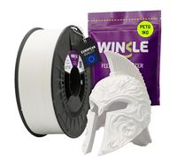 WINKLE Filamento PETG 1.75mm Bianco Glaciale, Bobina da 1kg, Filamento per Stampante 3D FDM, Precisione Dimensionale +/- 0.05mm, Alta Resistenza Agli Urti e Facile da Stampare