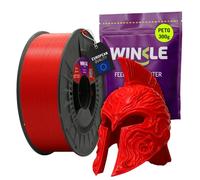 WINKLE Filamento PETG 1.75mm Diavolo Rosso 300g, Filamento Stampante 3D