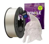 WINKLE Filamento PETG 1.75mm Trasparente, Bobina da 1kg, Filamento per Stampante 3D FDM, Precisione Dimensionale +/- 0.05mm, Alta Resistenza Agli Urti e Facile da Stampare