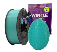 WINKLE Filamento PETG Cristallo 1.75mm Blu Acquamarina, Bobina da 1kg, Filamento per Stampante 3D FDM, Precisione Dimensionale +/- 0.05mm, Alta Resistenza Agli Urti e Facile da Stampare