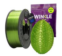WINKLE Filamento PETG Cristallo 1.75mm Verde Lime, Bobina da 1kg, Filamento per Stampante 3D FDM, Precisione Dimensionale +/- 0.05mm, Alta Resistenza Agli Urti e Facile da Stampare