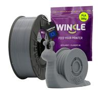WINKLE Filamento PLA HD 1.75mm Grigio Cenere, Bobina da 300g, Filamento per Stampante 3D FDM, Precisione Dimensionale +/- 0.05mm, Materiale Biodegradabile Facile da Stampare su Stampanti 3D