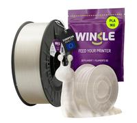 Winkle Filamento PLA | Pla 1.75mm | Filamento Stampa | Stampante 3D | Filamento 3D | Colore Trasparente | Bobina 1000gr