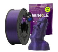 WINKLE Filamento PLA HD Glitter (Partice) Viola | Filamento stampante 3D | Filamento PLA 1,75 mm 1 kg | Precisione dimensionale | PLA viola | Aspetto Glitter | Bobina 1 kg