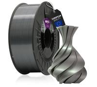 WINKLE Filamento PLA Silk 1.75mm Argento Mercurio, Bobina da 1kg, Filamento per Stampante 3D FDM, Precisione Dimensionale +/- 0.05mm, Materiale Biodegradabile Facile da Stampare, Finitura Seta