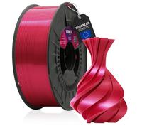 WINKLE Filamento PLA Silk 1.75mm Rosa Rubino, Bobina da 1kg, Filamento per Stampante 3D FDM, Precisione Dimensionale +/- 0.05mm, Materiale Biodegradabile Facile da Stampare, Finitura Seta