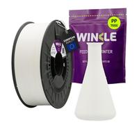 WINKLE Filamento PP Polipropilene 1.75mm Bianco, Bobina da 700g, Filamento per Stampante 3D FDM, Precisione Dimensionale +/- 0.05mm, Resistente all'umidità e agli Agenti Chimici, Ultra Resistente