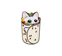 Winks For Days Burrito Cat Embroidered IronOn Patch