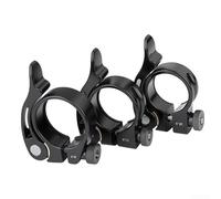 Winlaovate Collare reggisella in lega per bicicletta, 34,9 mm, 31,8 mm, 28,6 mm, morsetto per regolazione dell'altezza della sella a sgancio rapido, resistente e leggero, per MTB Road (nero, 28,6 mm)