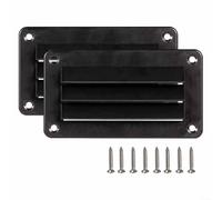 Winlaovate Copertura per presa d'aria RV - Griglia di sfiato da soffitto in ABS per Kimiss, 14 x 7,9 cm, per bagno/barca/ufficio e feritoia di uscita, nero o bianco (nero)