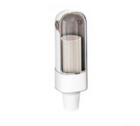 Winlaovate Dispenser di tazze da parete per bicchieri di carta e plastica con coperchio trasparente, portabicchieri usa e getta con retro adesivo, per frigorifero d'acqua da cucina e ufficio, no
