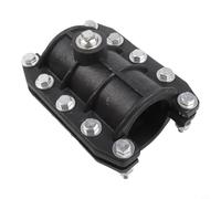 Winlaovate Morsetto di riparazione per tubi da 25 mm, 32 mm e 63 mm, fissaggio a prova di perdite in PE, per rame, PVC, ghisa e plastica, connettore per tubi in crisi e giardino (25 mm)