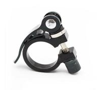 Winlaovate Morsetto reggisella a sgancio rapido in lega da 31,8 mm da 27,2 mm a 28,6 mm per bici da strada MTB collare sella in argento nero rosso oro (28,6 nero)