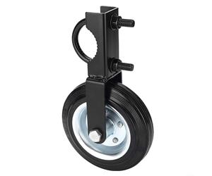 Winlaovate Ruota per cancello da esterno con pneumatico in gomma da 15,2 cm e robusto telaio in metallo per una migliore funzione del cancello e riduzione dello stress della cerniera