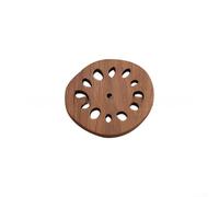 Winlaovate Set di 4 sottobicchieri in legno a base vegetale con supporto isolante termico per tazze da caffè e tè, adatti per contenitori per bevande domestiche (A)