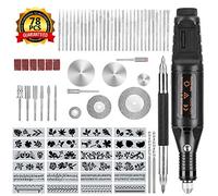 Winload 78 Pcs di Strumenti per Incisione, Incisore Elettrico con Scribe, 52 Bit e 24 Stencil per Metallo, Attrezzo per incident il Legno Metalli Plastica, Vetro, Elettrica Incisione Penna