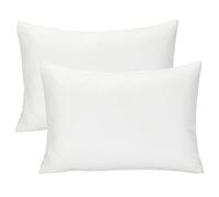 Winmany Confezione da 2 federe per cuscini da viaggio per bambini, morbide e traspiranti, stile busta, per bambini e bambine, 49 x 36 cm, lavabili in lavatrice (bianco)