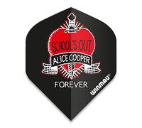 Winmau Alice Cooper School's Out Forever Rock Legends - Freccette standard forti da 100 micron (3 set - 9 voli)