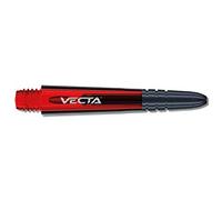 WINMAU Asta del dardo - Vecta Policarbonato Steli di Freccette - 1 Set per Confezione (3 Freccette Aste in Totale) - Accessori Professionali per Freccette - Rosso e Nero Aste Medie