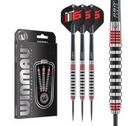 WINMAU Blade 6 Steel Tip Tungsten Darts-26g, Freccette Unisex, Rosso, 26 g