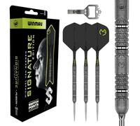 WINMAU Darts - Michael Van Gerwen MvG Signature Edition | Switch Points 24g | Set Professionale di Freccette in tungsteno 90% con Alette e fusti