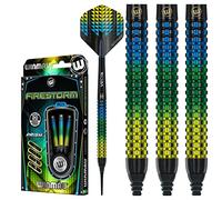 WINMAU Firestorm 18 Gram Softip Tungsten Darts Set with Flights And Stems (Shafts)