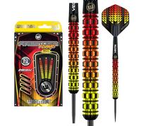 WINMAU Firestorm Flame, Set di Freccette Professionali in tungsteno, 22 g, con Alette e steli (Alberi)