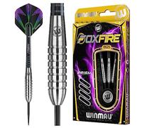 WINMAU Foxfire Freccette in tungsteno - Disponibili nei Pesi da 21, 22, 23, 24, 25, 26 e 28 Grammi, Complete di Alette e astine Prism