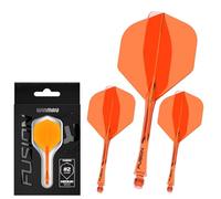 WINMAU Freccette Fusion Sistema Integrato di Volo e Albero - No.2 Forma e Design - Disponibile in Breve, Intermedio e Medio - Disponibile in Una varietà di Colori