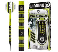 WINMAU Freccette MvG 85% PRO-Series 18 g barile/20 g Full Weight Soft Tip Set con Alette e aste per Freccette (steli)