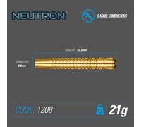 Winmau Freccette Neutron Brass Steeldart 21 G