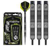 WINMAU Michael Van Gerwen MvG Authentic - Set di Freccette Professionali in tungsteno, 22 g, con Alette e fusti