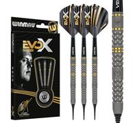 WINMAU - Michael Van Gerwen MvG - EvoX 18g Barile / 20g Peso Pieno - Punta Morbida Set di Freccette Professionali con voli e aste per Freccette