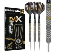 WINMAU - Michael Van Gerwen MvG - EvoX 22.5g - 90% Tungsteno Professionale Set di Freccette con Punta in Acciaio con voli e aste per Freccette