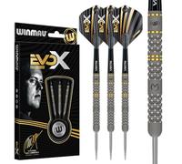 WINMAU - Michael Van Gerwen MvG - EvoX 24g - 90% Tungsteno Professionale Set di Freccette con Punta in Acciaio con voli e aste per Freccette