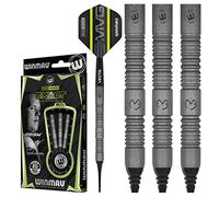 WINMAU Michael Van Gerwen MvG ExAct 18 gram Softip Tungsten Darts Set with Flights and Stems (Shafts)