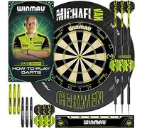WINMAU Michael van Gerwen MvG Set disponibile con bersagli per freccette, armadi, surround, freccette e accessori