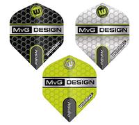 WINMAU Michael Van Gerwen Specialist MVG Design Dart Flight Pack - 3 set per confezione (9 alette in totale)