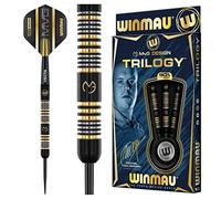 WINMAU Michael Van Gerwyn MvG Trilogy 21.5 Gram Professional Steeltip Freccette in Tungsteno Set con Alette e Steli (Shafts)