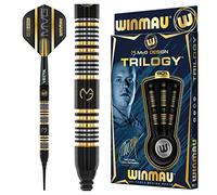 WINMAU Michael Van Gerwyn MvG Trilogy Set di Freccette in tungsteno Softip Professionale da 20 Grammi con Alette e steli (Asta)