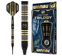 WINMAU Michael Van Gerwyn MvG Trilogy Set di Freccette in tungsteno Softip Professionale da 23.5 Grammi con Alette e steli (Asta)