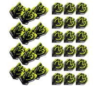 WINMAU MvG Michael Van Gerwen - Alette per freccette Mega standard, verde e nero, 10 set per confezione (30 alette in totale)