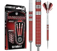 WINMAU Overdrive Tungsten Steeltip Darts Set with Prism Flights And Shafts (Stems)