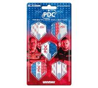 WINMAU PDC Prism Darts Flight Collection - 5 set per scheda (15 freccette in totale)