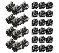 WINMAU Prism Alpha, alette per freccette, colore nero e grigio, 10 set per confezione (30 alette in totale)